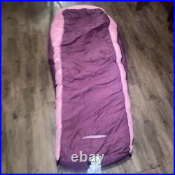 Pink Big Agnes LULU 15°F Mummy Sleeping Bag 75'' Length Climashield HL Down