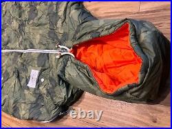 Poler Napsack Reversible Sleeping Bag Large Camo & Orange Camp Vibes Unisex RARE