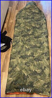 Poler Napsack Reversible Sleeping Bag Large Camo & Orange Camp Vibes Unisex RARE