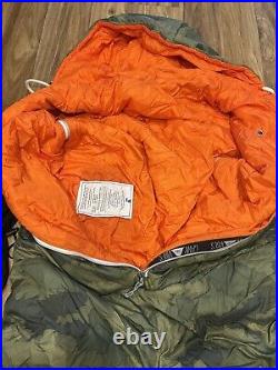 Poler Napsack Reversible Sleeping Bag Large Camo & Orange Camp Vibes Unisex RARE