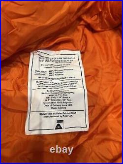 Poler Napsack Reversible Sleeping Bag Large Camo & Orange Camp Vibes Unisex RARE