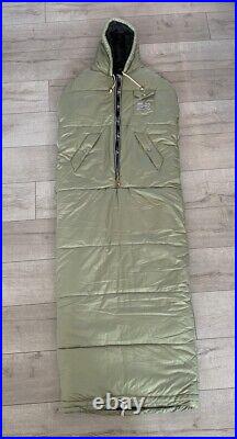 Poler Napsack Shaggy Fern Green Sherpa Fleece Sleeping Bag M Camp Vibes RARE