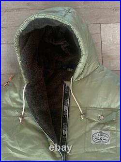 Poler Napsack Shaggy Fern Green Sherpa Fleece Sleeping Bag M Camp Vibes RARE