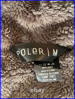 Poler Napsack Shaggy Fern Green Sherpa Fleece Sleeping Bag M Camp Vibes RARE