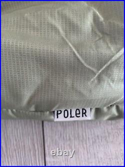 Poler Napsack Shaggy Fern Green Sherpa Fleece Sleeping Bag M Camp Vibes RARE