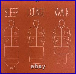Poler Napsack Shaggy Fern Green Sherpa Fleece Sleeping Bag M Camp Vibes RARE
