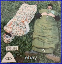 Poler Napsack Shaggy Fern Green Sherpa Fleece Sleeping Bag M Camp Vibes RARE