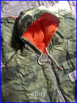 Poler Stuff Napsack Furry Camo Green Orange Medium Camping Small Print Blemish