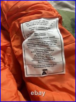 Poler Stuff Napsack Furry Camo Green Orange Medium Camping Small Print Blemish