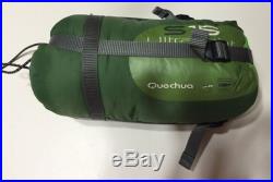 Quechua Camping Hiking Ultralight Compact S15 Sleeping Bag, Mummy Shape