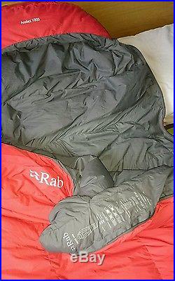 RAB ANDES 1000 4/5 SEASON DOWN SLEEPING BAG MOUNTAIN EQUIPMENT HARDWEAR