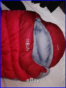 RAB ASCENT 900 Hydrophobic Down Sleeping Bag. 650 fill. Used. Well stored. 1530g