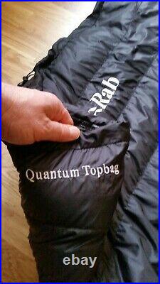 RAB Quantum Topbag Ultralight Goose Down Insulated Sleeping Bag Excellent