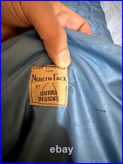 RARE The North Face 0 Degree USA Made Down Sleeping Bag Sierra Designs Contract