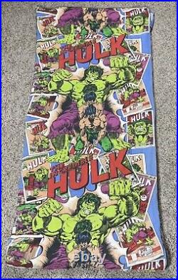 RARE VTG 1978 Marvel Incredible Hulk Sleeping Bag Comic Book Graphic CLEANED