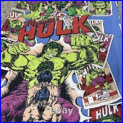 RARE VTG 1978 Marvel Incredible Hulk Sleeping Bag Comic Book Graphic CLEANED