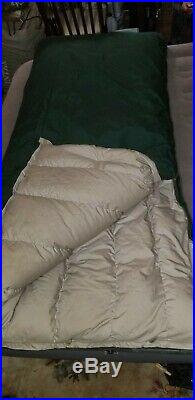 RARE! Vintage 1960s-70s Eddie Bauer Goose Down Sleeping Bag with4lbs of Down