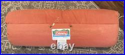 RARE Vintage Coleman Flannel Lined Sleeping Bag 39x79 Rust Original Box
