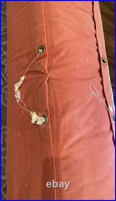 RARE Vintage Coleman Flannel Lined Sleeping Bag 39x79 Rust Original Box