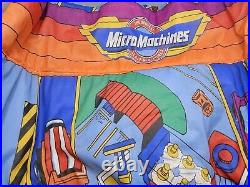 RARE Vtg 1989 Galoob Micro Machines Kids Sleeping Bag Toy Mini Cars 54 X 26