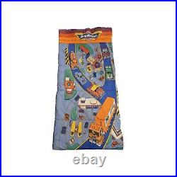 RARE Vtg 1989 Galoob Micro Machines Kids Sleeping Bag Toy Mini Cars 54 X 26