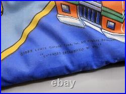 RARE Vtg 1989 Galoob Micro Machines Kids Sleeping Bag Toy Mini Cars 54 X 26