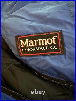 READ Marmot Couloir 0 Goose Down Sleeping Bag Gore-tex USA Made Dirty Long Nice