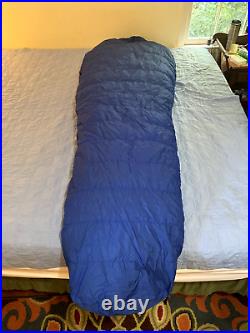 READ Marmot Couloir 0 Goose Down Sleeping Bag Gore-tex USA Made Dirty Long Nice