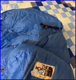 READ The North Face Goose Down 20 Degree Blue Sleeping Bag USA PERFECT