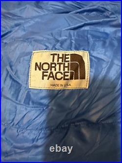 READ The North Face Goose Down 20 Degree Blue Sleeping Bag USA PERFECT