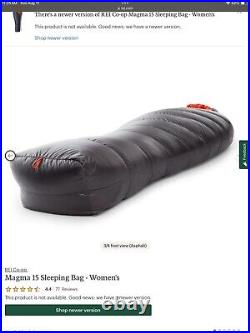 REI Co-op Magma 15 Down Sleeping Bag Women's Regular Gray And Orange