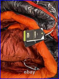 REI Co-op Magma 15 Down Sleeping Bag Women's Regular Gray And Orange