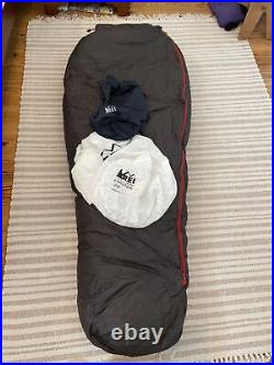 REI Expedition Down Sleeping Bag -20°F Reg LH EUC