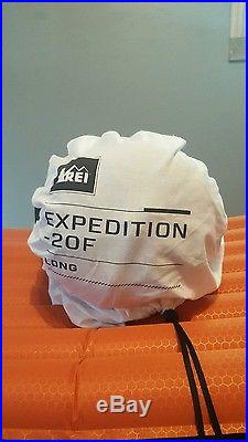 REI Expedition Sleeping Bag -20 deg. Size Long, Color Coal
