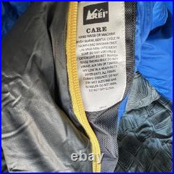 REI Flash Ultralight Sleeping Bag 29 Degree Men's Long Blue 890 Grams