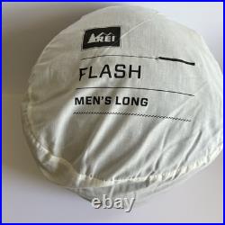 REI Flash Ultralight Sleeping Bag 29 Degree Men's Long Blue 890 Grams