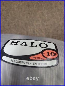 REI Halo 750 FP Goose Down 10F Sleeping Bag Womens Long Length Right Zip Nice