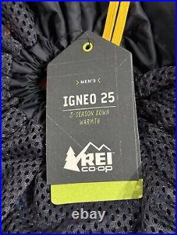 REI IGNEO 25 Sleeping Bag, New with Tags, Long Left