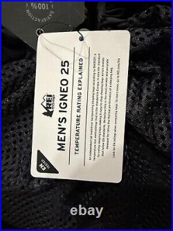 REI IGNEO 25 Sleeping Bag, New with Tags, Long Left