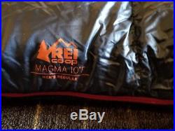 REI Magma 10F Mens Ultralight Regular Sleeping Bag 850 Down Fill