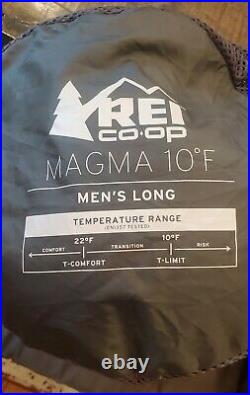 REI Magma 10 Degree Mens Long Sleeping Bag
