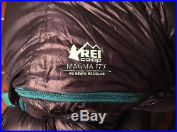 REI Magma 17 Womens Ultralight Regular Sleeping Bag 850 Down Fill