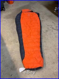 REI Radiant 19 Men's down sleeping bag 650 fill Long/Wide Mummy with storage bag