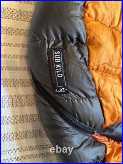 REI Sub Kilo 20°F Sleeping Bag 750 Fill Goose Down Reg LH VGUC