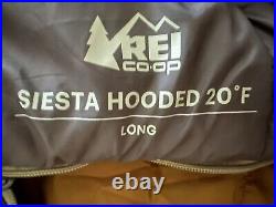 REI co-op siesta hooded 20 Degree sleeping bag