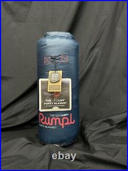 RUMPL NanoLoft Puffy Blanket Deep Water New With Tags. 1 Person