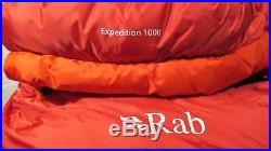 Rab Expedition 1000 Sleeping Bag Long 850 down fill, red Pertex
