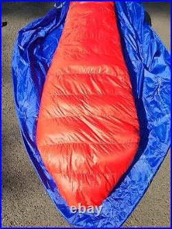 Rare Shiny Red Coleman Exponent Cloudcroft X-20 Pro Down Nylon Sleeping Bag
