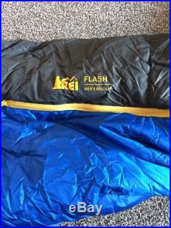 Rei Flash Sleeping Bag. 700 down top. Primaloft bottom. 1lbs10oz. 30 degree