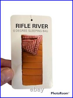 Rifle River 0 Degree sleeping bag Tan Size 39x84. Brand New With Tags